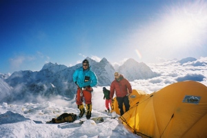 Makalu Sherpa and Jason at camp 3
