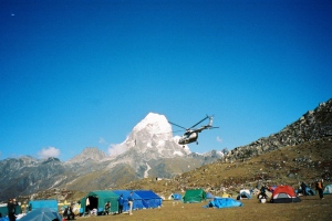 Helicopter Rescue at Base Camp
