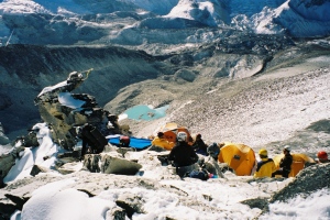 View looking down from Camp 1