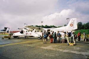 Our plane from Kathmandu to Lukla