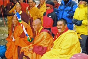 Monks at Tengboche festival
