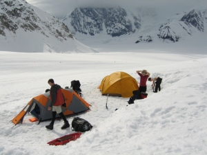 Base camp at about 2200m