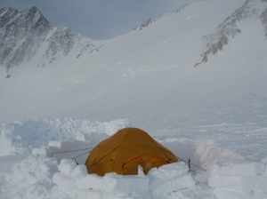 High Camp - 5200m , Denali Pass in background