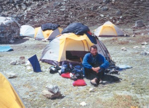 Kangchenjunga base camp at Pang Pema (photo Steve Dodson)