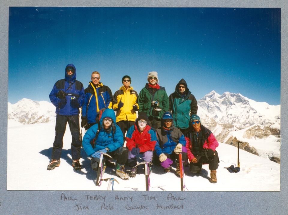 The team on Mera Peak summit