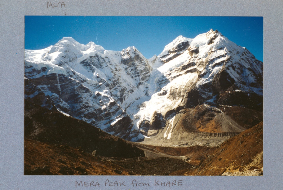 Mera Peak on the left from Khare