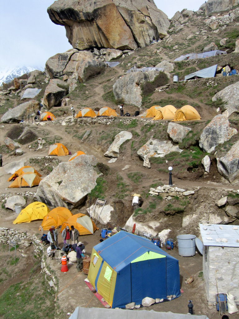 Urdukas camp at about 3800m