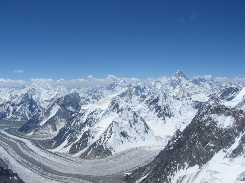 Masherbrum (7821m) in the distance