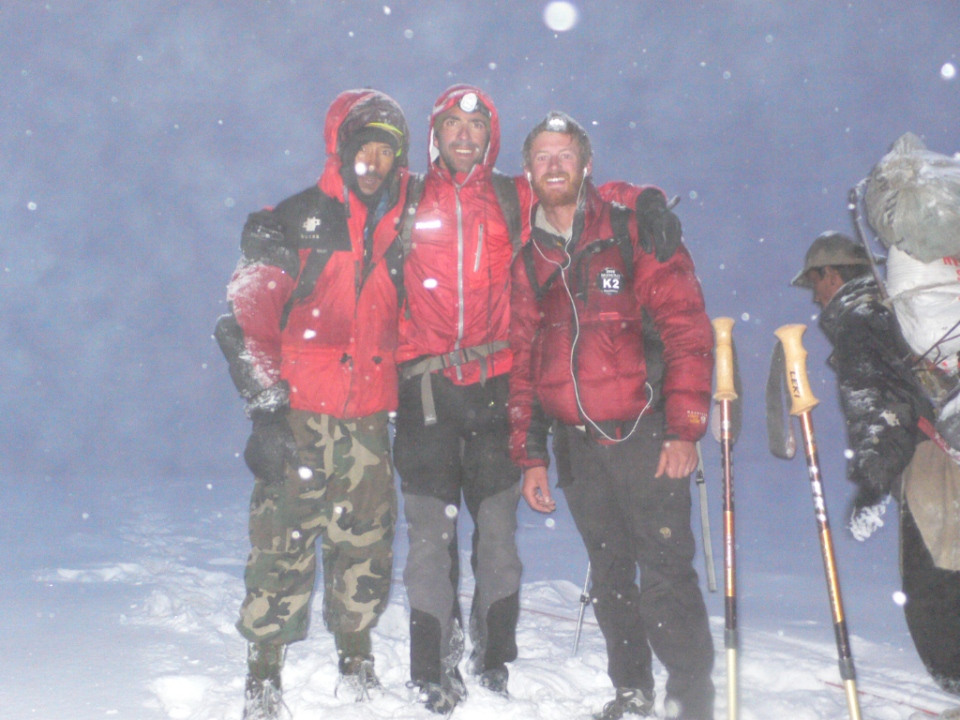 Mohammad, Fabrizio and Jake at the Gondogoro Pass (5600m)