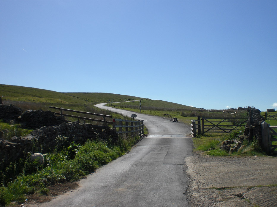 The steep side road from Rookhope to Stanhope