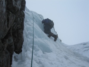 Steep ice south of Easy Gully, Aonach Mor, Feb 2006