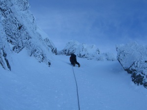 Green Gully (exit slopes), Ben Nevis, 2009