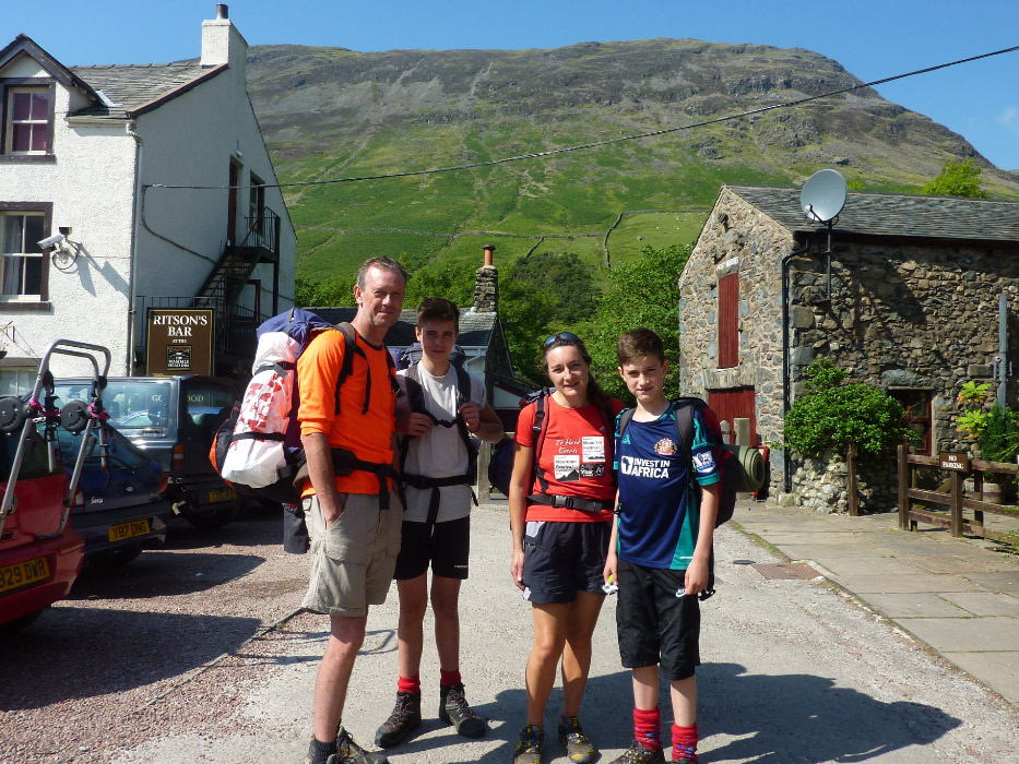 Wild campers at Ritsons Bar in Wasdale