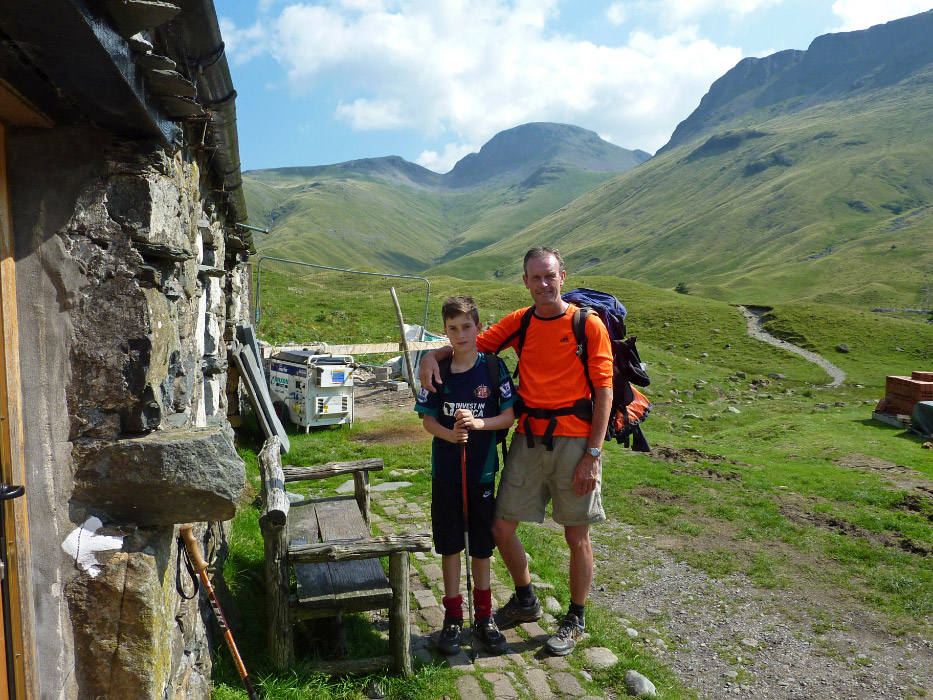Ben and Andy with Great Gable behind