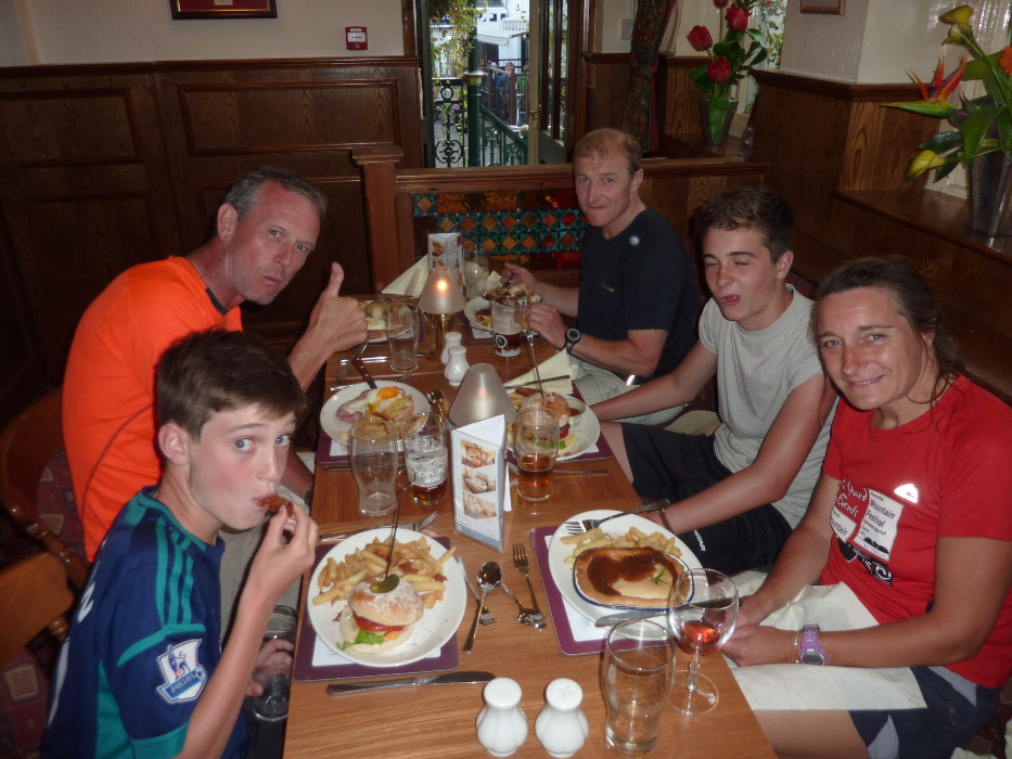 Celebration meal at The Kings Arms Hotel in Keswick