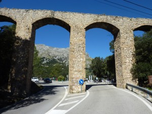 The Aqueduct and cafe near Sa Colobra
