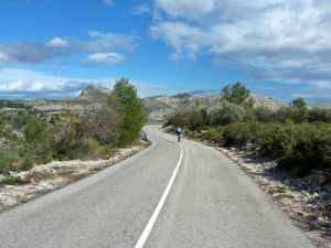 Beautiful roads heading for Vall d`Ebo