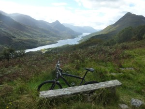 Looking down on Loch Leven from above Kinlochleven