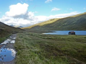 Loch Eilde Beag and the lonely boat shed