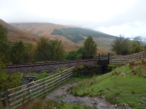 Railway underpass on the West Highland Way
