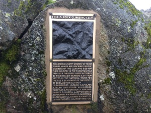 Memorial on the summit of Great Gable