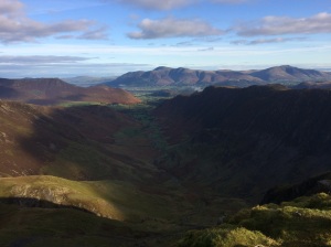View from Dale Head looking towards Skiddaw