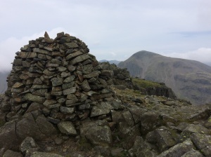 Looking over to Great Gable from Lingmell summit