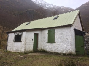 Steall climbing hut in Glen Nevis