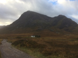 Lagangarbh Cottage in front of Buachaille Etive Mor