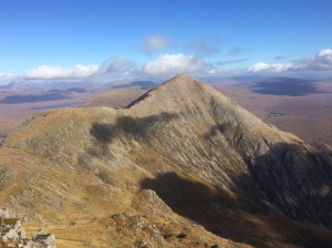 Looking back to Stob Dearg from Stob na Doire